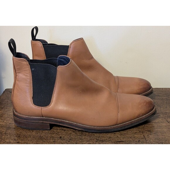 Cole Haan Wagner Grand Cap Toe Chelsea Boots Men\'s Size 12 M Mesquite Tan C28637 main image 4